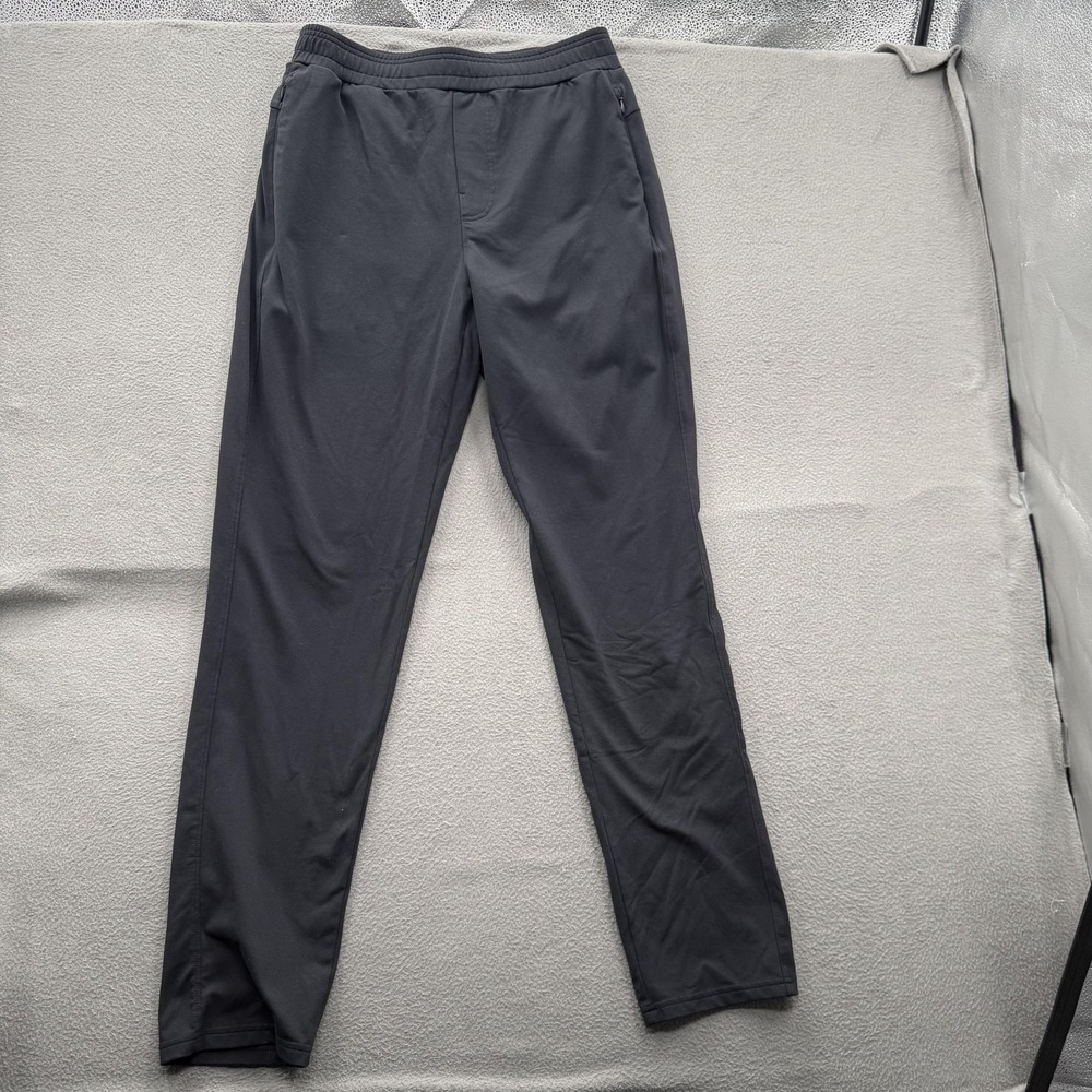Public Rec Pants Mens 32/32 Black Track Pants Stretch Elastic Waist Zip Pockets